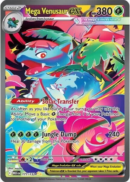 Mega Venusaur ex 177/132 trading card