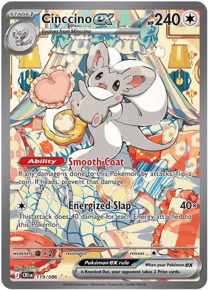Cinccino ex 119/086 trading card