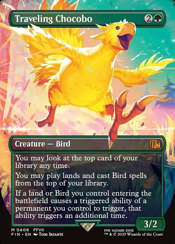 Traveling Chocobo Final Fantasy #406 trading card